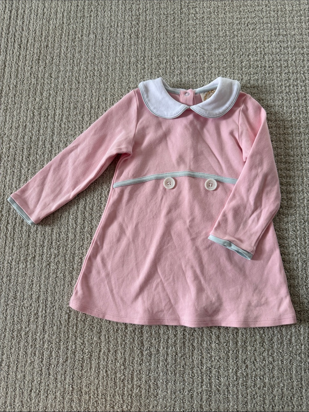 The Beaufort Bonnet Company Pink Dress with White Collar